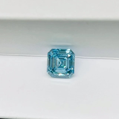 Asscher কাট ব্লু সিন্থেটিক ডায়মন্ড ল্যাব ইঞ্জিনিয়ারড হীরা 1-2 ক্যারেট
