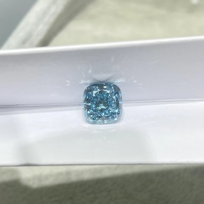 কুশন ব্রিলিয়ান্ট কাট 1.17ct ব্লু ডায়মন্ড ল্যাব গ্রোন রঙিন ডায়মন্ড VS1