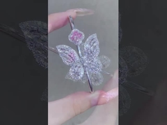 চার পাতার ক্লোভার লিলি কাট এলভি কাট প্রজাপতি পণ্য লস ল্যাব তৈরি হীরা জুয়েলারী উৎপাদন