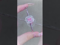 ল্যাব ডায়মন্ড ব্রেসলেট লস ল্যাব তৈরি ডায়মন্ড জুয়েলারী উৎপাদন গোলাপী ডায়মন্ড