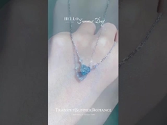 ডায়মন্ড হ্যান্ডেল নেকলেস সেটিং হ্যান্ডেল এনগেজমেন্ট জুয়েলারী ল্যাব তৈরি রঙিন হীরা