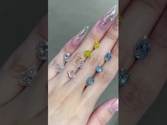 সার্টিফাইড সিন্থেটিক ডায়মন্ড গোলাকার লস ডায়মন্ড ল্যাবরেটরিতে চাষ করা ডায়মন্ড জুয়েলারী সিভিডি রিং