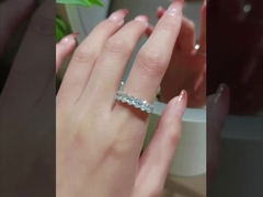 ওভাল চিরন্তন রিং ল্যাব বড় ডায়মন্ড রিং জন্য বিবাহের রিং উপহার প্রস্তাব রিং