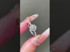 সানফ্লাওয়ার রিং ল্যাবের চাষকৃত ডায়মন্ডের রিং বিয়ের রিং উপহার প্রস্তাবের রিং